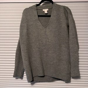 H&M xs vneck sweater light blue-green